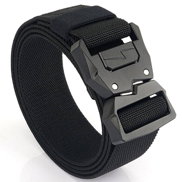 Cintura elastica da uomo casual con fibbia a fulmine, lunghezza:, 125cm