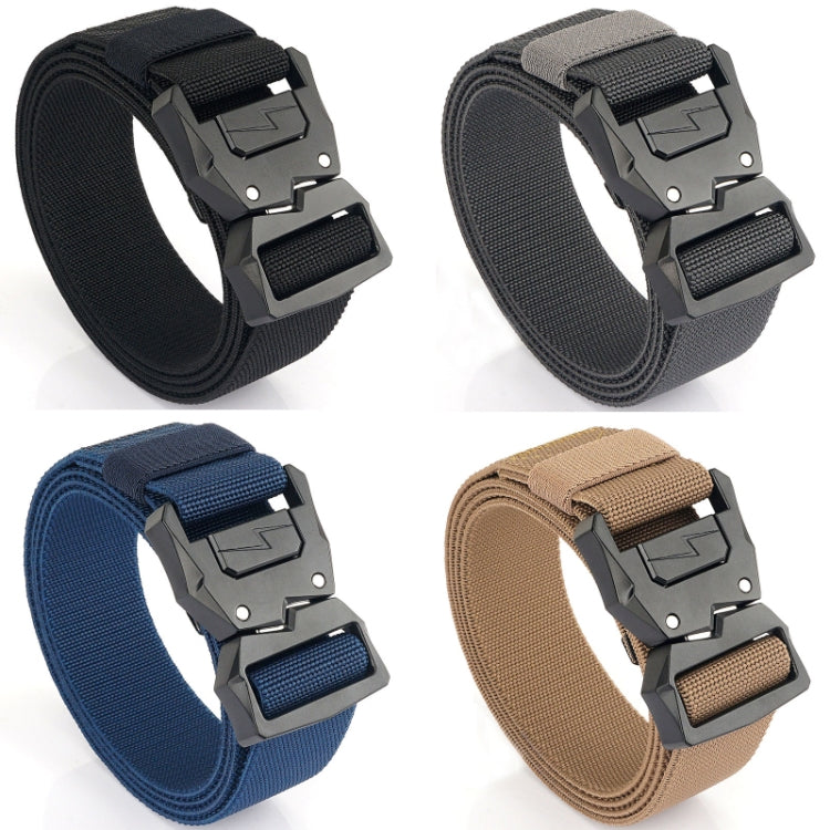 Cintura elastica da uomo casual con fibbia a fulmine, lunghezza:, 125cm