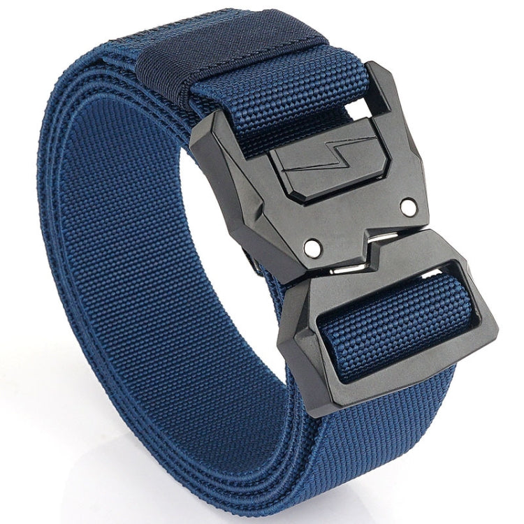 Cintura elastica da uomo casual con fibbia a fulmine, lunghezza:, 125cm
