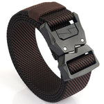Cintura elastica da uomo casual con fibbia a fulmine, lunghezza:, 125cm