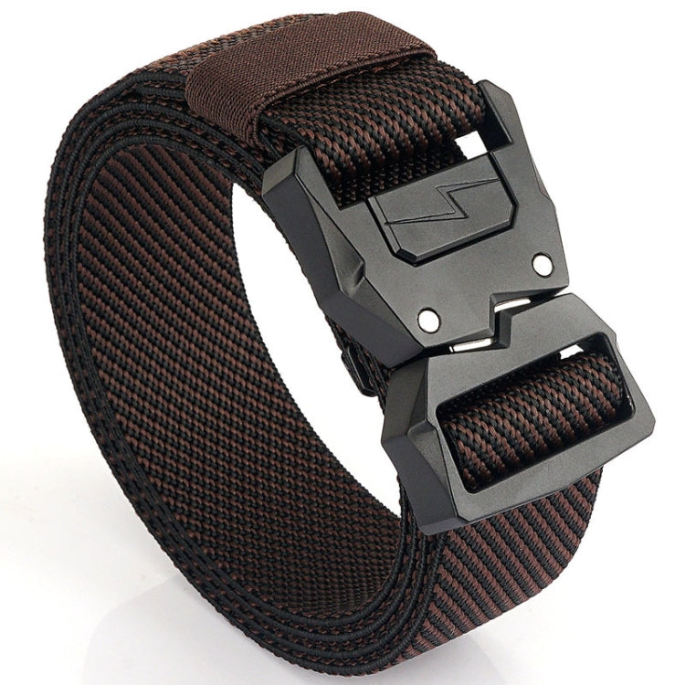 Cintura elastica da uomo casual con fibbia a fulmine, lunghezza:, 125cm
