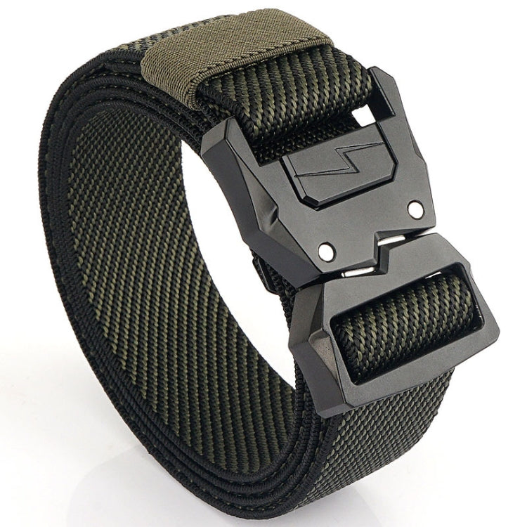 Cintura elastica da uomo casual con fibbia a fulmine, lunghezza:, 125cm