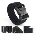 Cintura elastica da uomo casual con fibbia a fulmine, lunghezza:, 125cm