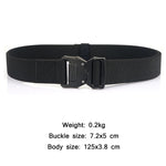 Cintura elastica da uomo casual con fibbia a fulmine, lunghezza:, 125cm