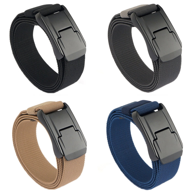 Cintura da uomo con fibbia rapida in tessuto elasticizzato moda casual, lunghezza:, 125cm