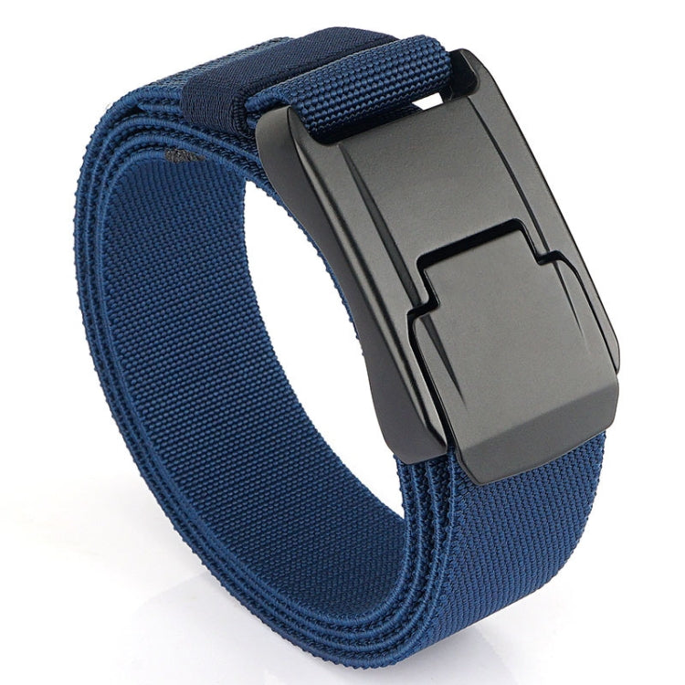 Cintura da uomo con fibbia rapida in tessuto elasticizzato moda casual, lunghezza:, 125cm