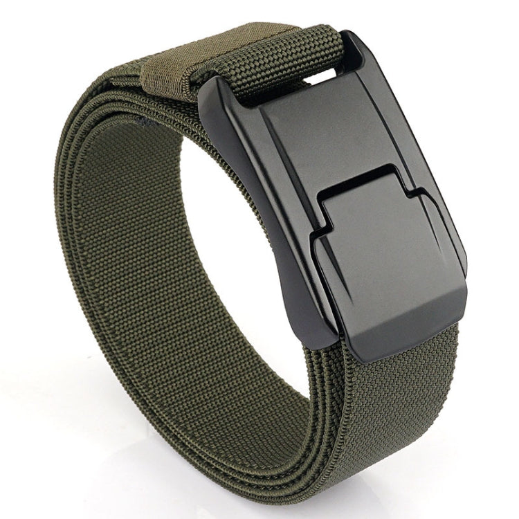 Cintura da uomo con fibbia rapida in tessuto elasticizzato moda casual, lunghezza:, 125cm