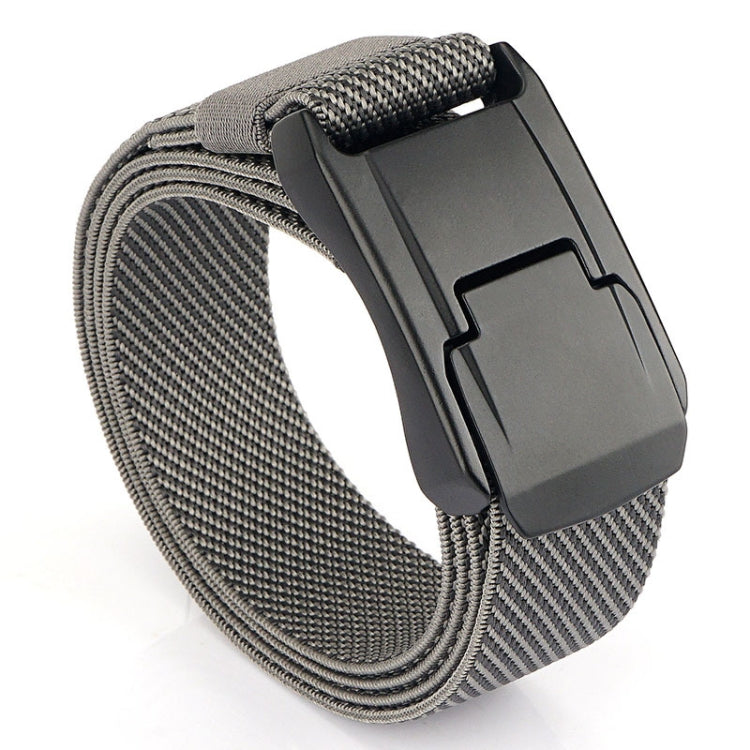 Cintura da uomo con fibbia rapida in tessuto elasticizzato moda casual, lunghezza:, 125cm