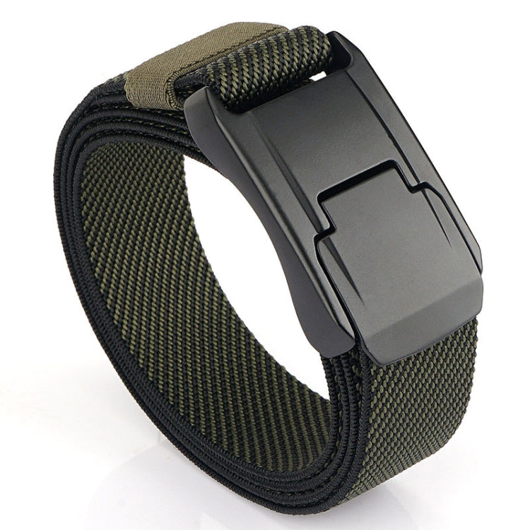 Cintura da uomo con fibbia rapida in tessuto elasticizzato moda casual, lunghezza:, 125cm