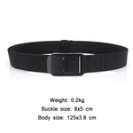 Cintura da uomo con fibbia rapida in tessuto elasticizzato moda casual, lunghezza:, 125cm