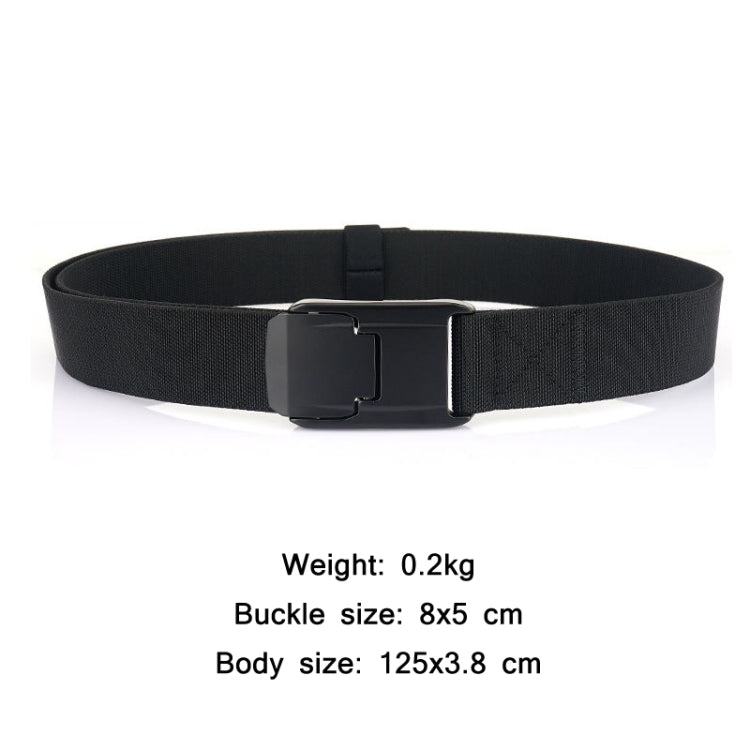 Cintura da uomo con fibbia rapida in tessuto elasticizzato moda casual, lunghezza:, 125cm