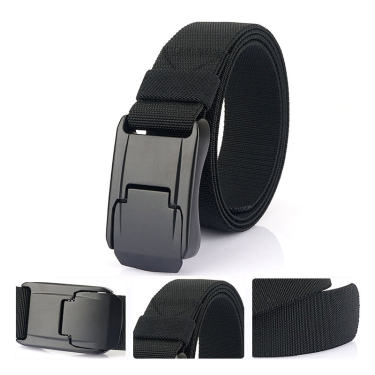 Cintura da uomo con fibbia rapida in tessuto elasticizzato moda casual, lunghezza:, 125cm