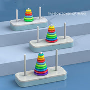Qiyi Tower of Hanoi Puzzle Geometric Stacker Giocattolo per lo sviluppo dei bambini,Stile:, 6 Layers, 8 Layers, 10 Layers
