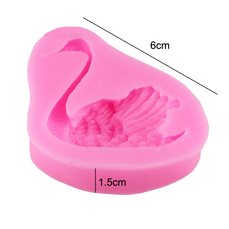 Stampo per decorare torte in silicone da forno per cigni da 2 pezzi, Swan