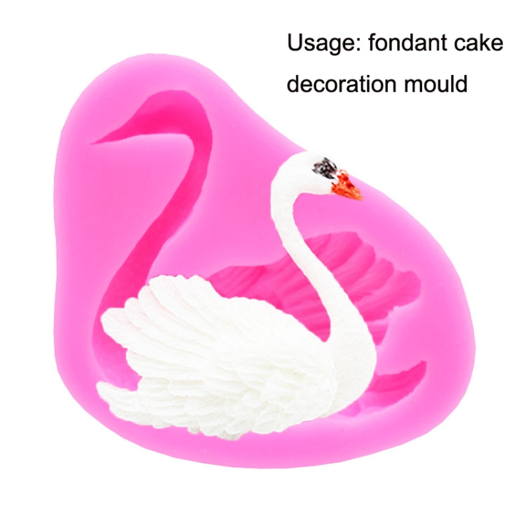 Stampo per decorare torte in silicone da forno per cigni da 2 pezzi, Swan