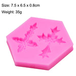 Strumento di cottura per stampi per torte fondente in silicone a forma di croce da 4 pezzi, Cross Shape