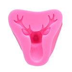 Stampo per torta fondente in silicone con testa di cervo da 2 pezzi, Deer Head