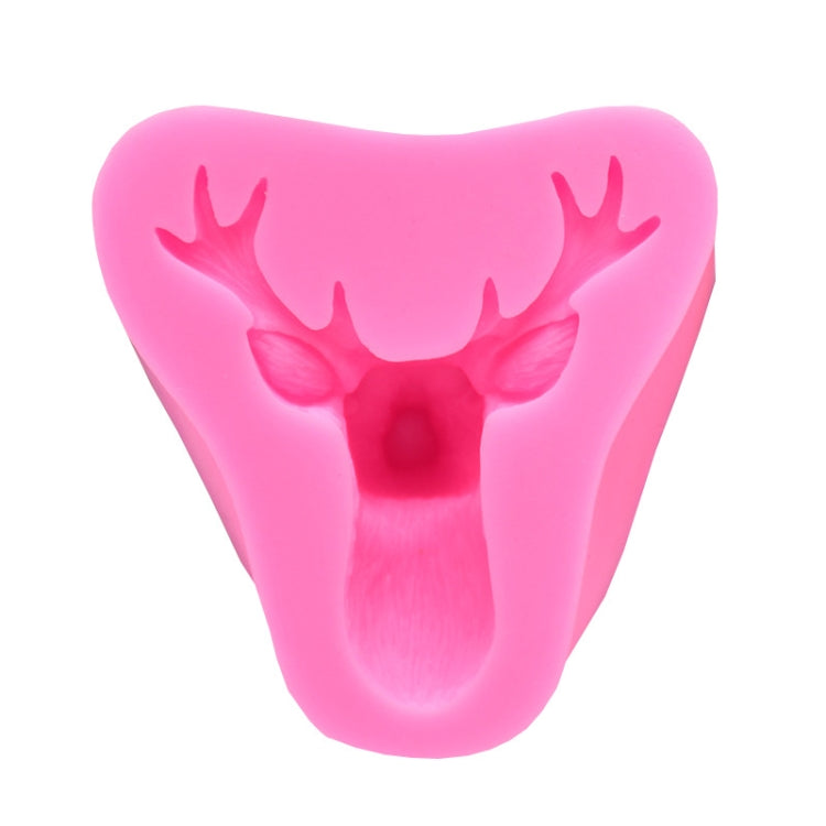 Stampo per torta fondente in silicone con testa di cervo da 2 pezzi, Deer Head