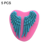5 strumenti per la cottura di stampi in silicone per torte con ali d'angelo, Angel Wings