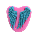 5 strumenti per la cottura di stampi in silicone per torte con ali d'angelo, Angel Wings