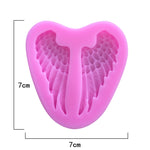 5 strumenti per la cottura di stampi in silicone per torte con ali d'angelo, Angel Wings