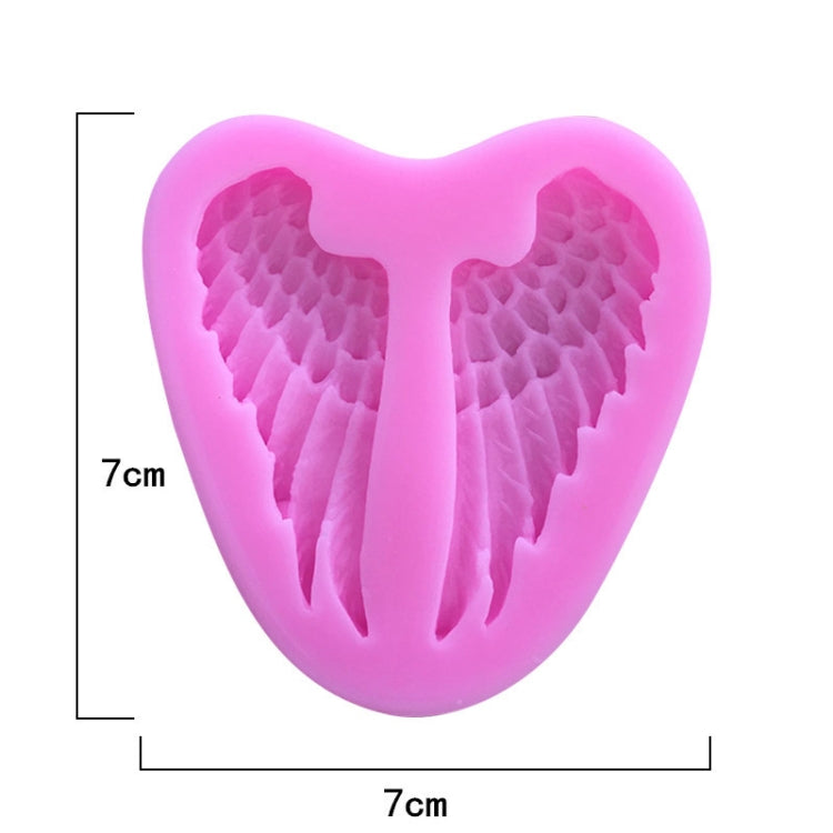 5 strumenti per la cottura di stampi in silicone per torte con ali d'angelo, Angel Wings