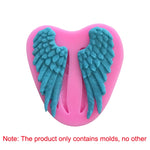 5 strumenti per la cottura di stampi in silicone per torte con ali d'angelo, Angel Wings