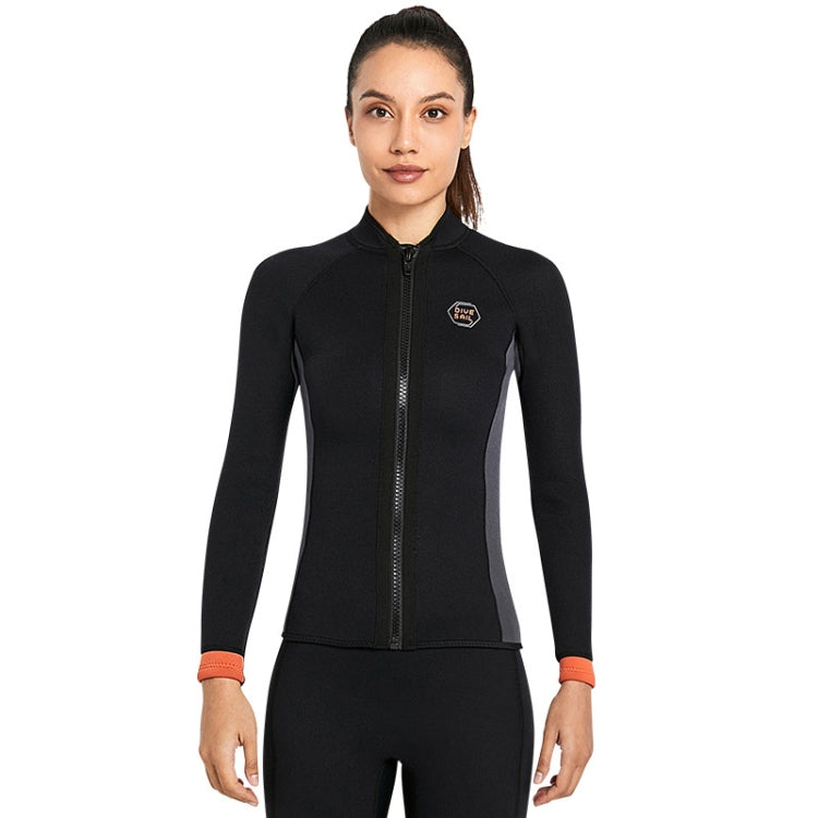 DIVES&SAIL Muta da sub termica a maniche lunghe da 3 mm Muta da surf con protezione dal freddo, XS, S, M, L, XL, XXL