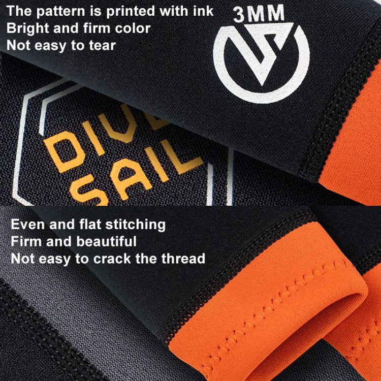 DIVES&SAIL Muta da sub termica a maniche lunghe da 3 mm Muta da surf con protezione dal freddo, XS, S, M, L, XL, XXL
