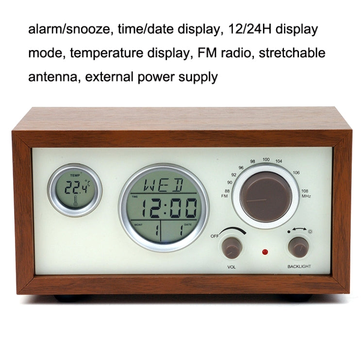 SY-601 Sveglia elettronica con termometro e radio FM