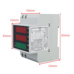 Wattmetro Din Rail D52-2058 Volt e Corrente AC