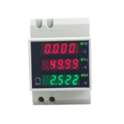 D52-2058 Wattmetro Din rail Volt Current Meter, AC80-300V Built-in CT, AC200-450V Built-in CT