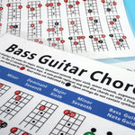 Tabella esercizi diteggiatura accordi chitarra in carta