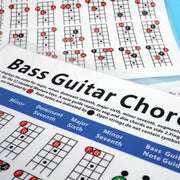 Tabella degli esercizi di diteggiatura degli accordi di chitarra in carta di rame, Small, Large