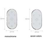 2 PCS Illuminazione per auto Lampada da lettura LED Touch Sensing Luce ambientale, stile:, White, Ice Blue, Blue, Pink Purple, Colorful