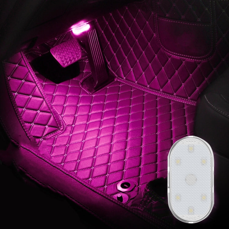 2 PCS Illuminazione per auto Lampada da lettura LED Touch Sensing Luce ambientale, stile:, White, Ice Blue, Blue, Pink Purple, Colorful