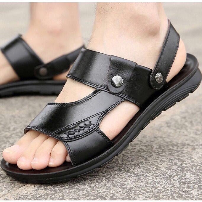 Usura esterna antiscivolo Sandali a doppio uso Pantofole Scarpe da spiaggia casual da uomo, 40, 41, 42, 43, 44, 45, 46, 47
