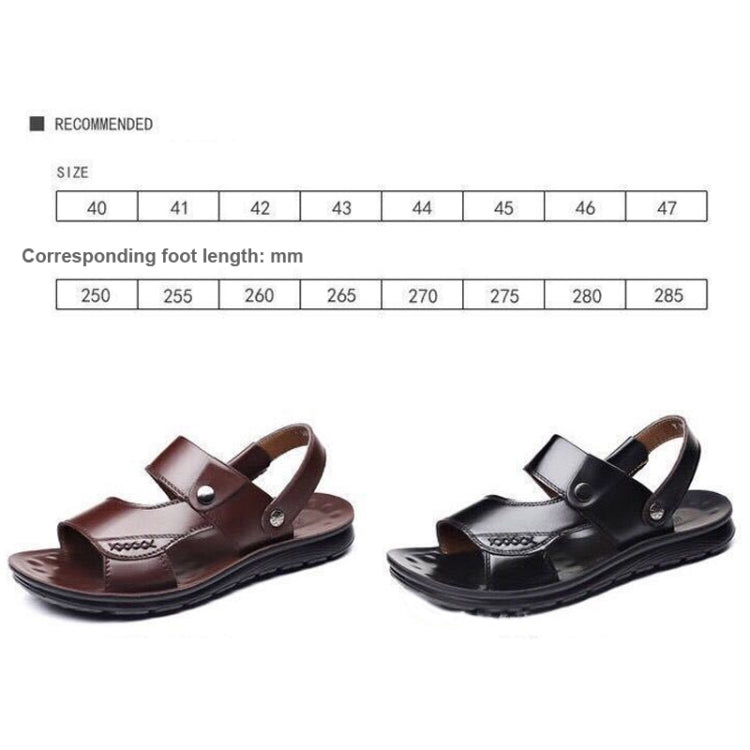 Usura esterna antiscivolo Sandali a doppio uso Pantofole Scarpe da spiaggia casual da uomo, 40, 41, 42, 43, 44, 45, 46, 47