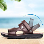 Usura esterna antiscivolo Sandali a doppio uso Pantofole Scarpe da spiaggia casual da uomo, 40, 41, 42, 43, 44, 45, 46, 47
