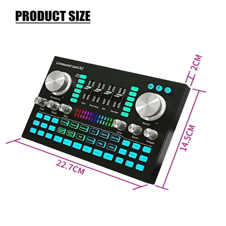 Scheda audio USB A2 per registrazione live universale