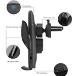 Staffa di ricarica wireless per auto elettromagnetica automatica da 15 W M11, M11