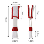 5 pezzi spazzola per autolavaggio mozzo morbido strumento multifunzione per la rimozione della polvere, Red White Air Outlet Brush, Red Gray Air Outlet Brush, Red Sponge Brush, Red Wheel Brush