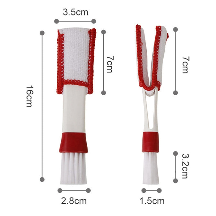 5 pezzi spazzola per autolavaggio mozzo morbido strumento multifunzione per la rimozione della polvere, Red White Air Outlet Brush, Red Gray Air Outlet Brush, Red Sponge Brush, Red Wheel Brush