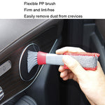 5 pezzi spazzola per autolavaggio mozzo morbido strumento multifunzione per la rimozione della polvere, Red White Air Outlet Brush, Red Gray Air Outlet Brush, Red Sponge Brush, Red Wheel Brush