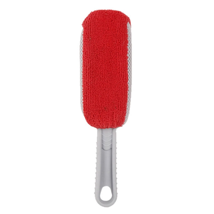 5 pezzi spazzola per autolavaggio mozzo morbido strumento multifunzione per la rimozione della polvere, Red White Air Outlet Brush, Red Gray Air Outlet Brush, Red Sponge Brush, Red Wheel Brush