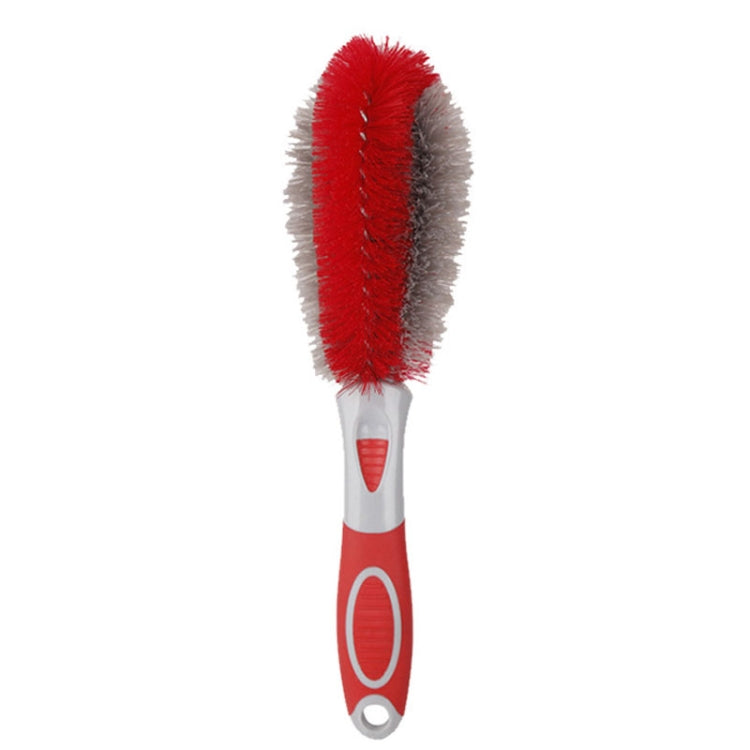 5 pezzi spazzola per autolavaggio mozzo morbido strumento multifunzione per la rimozione della polvere, Red White Air Outlet Brush, Red Gray Air Outlet Brush, Red Sponge Brush, Red Wheel Brush
