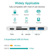 Lettore di schede per docking station con splitter da USB-C a HDMI, specifica:, 5 in 1 Gray, 5 in 1 Silver, 6 in 1 Gray, 6 in 1 Silver