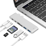 Lettore di schede per docking station con splitter da USB-C a HDMI, specifica:, 5 in 1 Gray, 5 in 1 Silver, 6 in 1 Gray, 6 in 1 Silver
