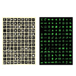 3 pezzi adesivo luminoso pulsante auto adesivo per auto resistente all'usura impermeabile per animali domestici generale, 3 PCS Number 2