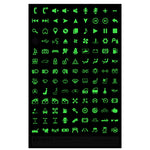 3 pezzi adesivo luminoso pulsante auto adesivo per auto resistente all'usura impermeabile per animali domestici generale, 3 PCS Number 2